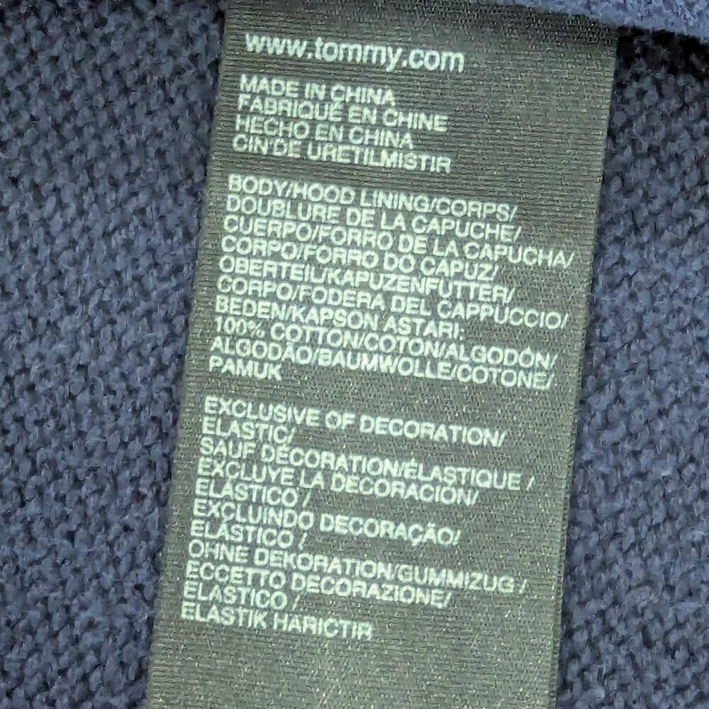 Tommy Hilfiger Toddler Navy and Yellow Full Zip Hoodie - Picture 13 of 13